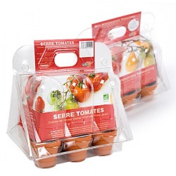 Mini serre - 6 tomates bio