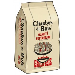 Charbon de bois 40L Qualité Restaurant Grill O'Bois Sac à l'unité