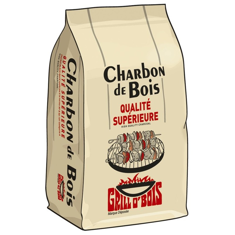 Charbon de bois - 50 litres - Grill O'Bois 