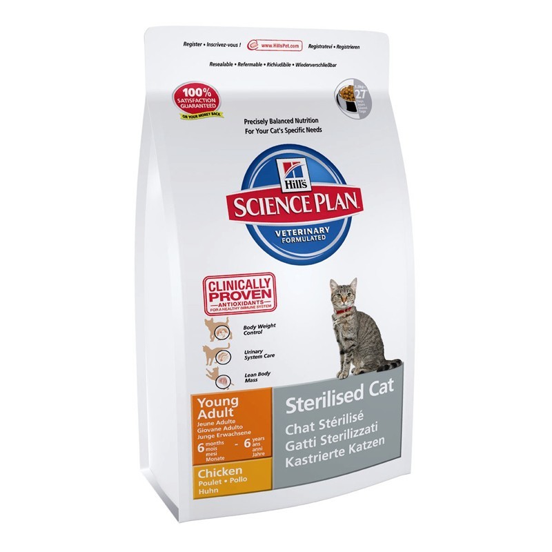 Science Plan™ "Feline Young Adult Sterilised Cat" poulet - 1,5kg Science Plan™ "Feline Young Adult Sterilised Cat" poulet - 1,5kg