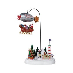 "Le dirigeable de Noël" Lemax - 34cm