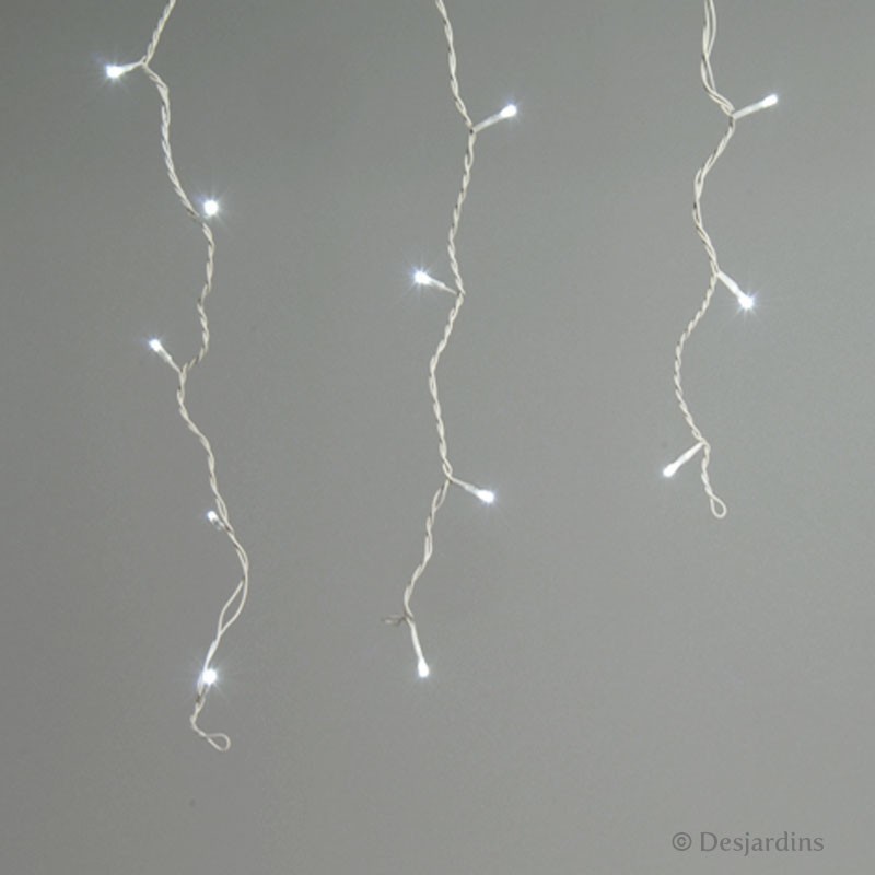 Guirlande Stalactite "clignotante - blanc" - 175 led