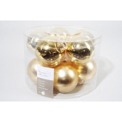 Boules de Noël dorées ø6cm - X10