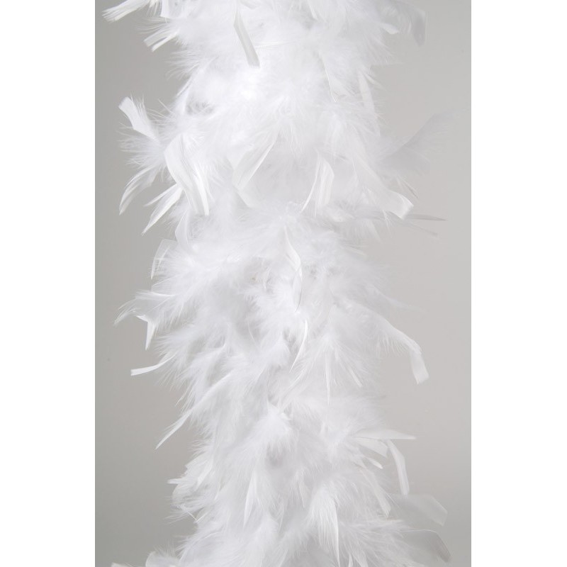 Boa plumes blanches