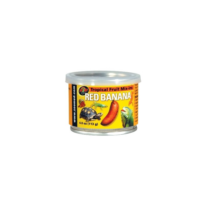 Compotée de fruits banane rouge Zoo Med - 113g Compotée de fruits banane rouge Zoo Med - 113g