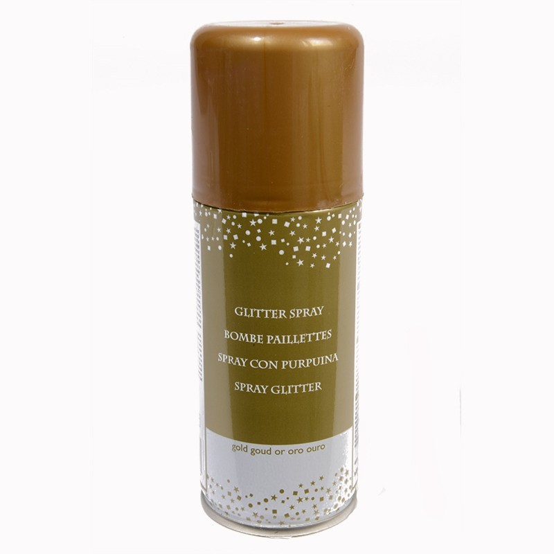 Spray bombe paillettes or 100ml or - DECORIS 