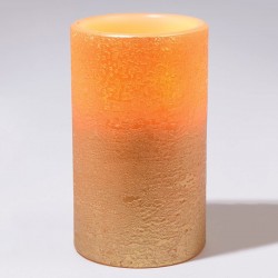 Bougie LED fini naturel à...
