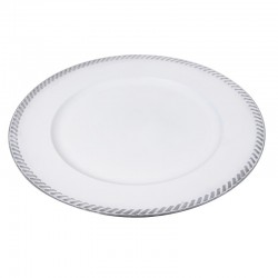Assiette décorative blanche...