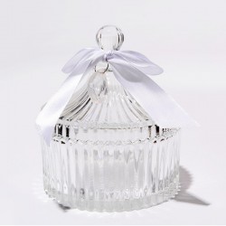Bonbonnière en verre - 15x15cm