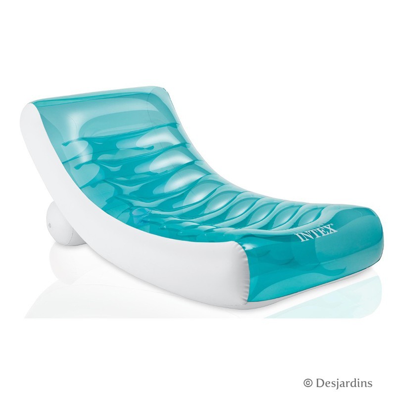 Materassino Gonfiabile Intex Onde - 229x86 Cm, Con Cuscino, Portata 100 Kg - Foto 2