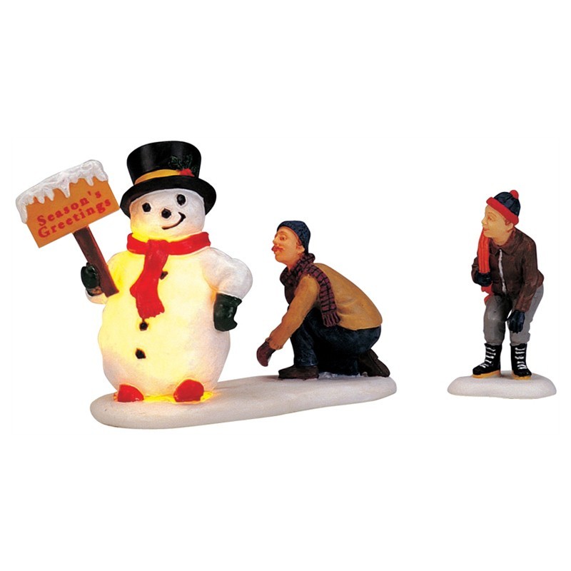 Figurines Frosty's Friendly Greeting X2 de la marque Lemax