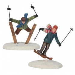 Figurines "Ski Jumpers" -...