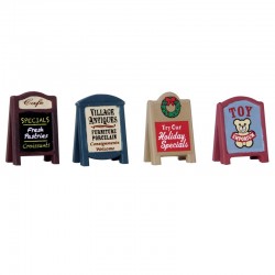 VILLAGE SIGNS SET OF 4 - LEMAX