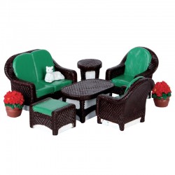 Décor "Wicker Lawn Set" X8...