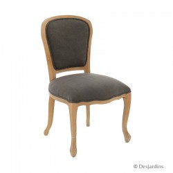 Chaise baroque gris -...