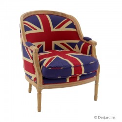 Fauteuil large anglais -...