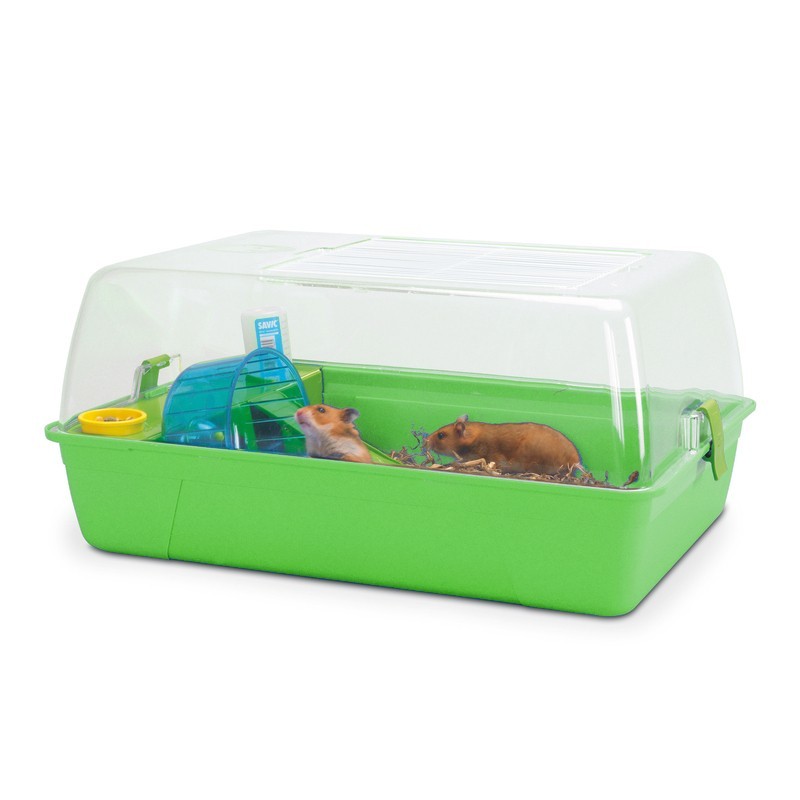 Cage à Hamster Savic "Rody équipée" vert Desjardins.fr