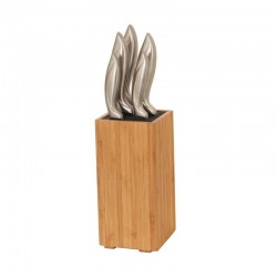 Bloc de 5 couteaux en inox...
