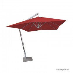 Parasol excentré carré -...