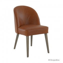 Chaise basse - marron clair...