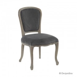 Chaise baroque - gris -...
