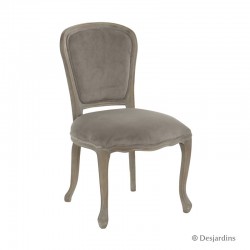 Chaise baroque - taupe -...