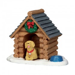 LOG CABIN DOG HOUSE - LEMAX