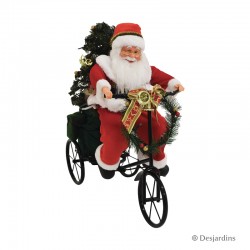 Père Noël tricycle - 45 cm...