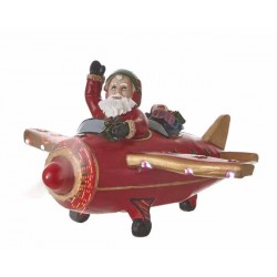 Avion "Santa's Plane Red" -...