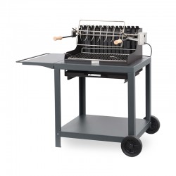Barbecue au charbon Exclusive Mendy sur chariot - Acier de la marque Le Marquier
