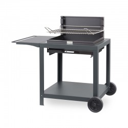 Barbecue au charbon Exclusive Montory sur chariot - Acier de la marque Le Marquier