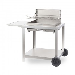 Barbecue au charbon Vintage Montory sur chariot - Inox de la marque Le Marquier