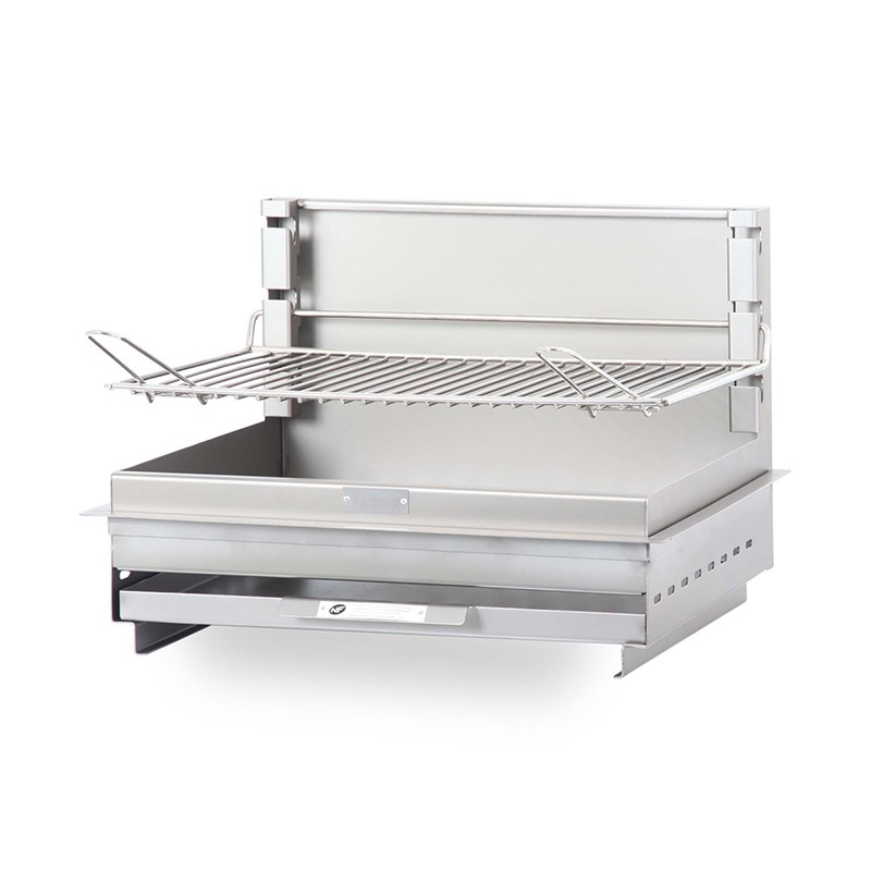Barbecue charbon Vintage Montory à poser ou encastrer - Inox de la marque Le Marquier Barbecue charbon Vintage Montory à poser ou encastrer - Inox de la marque Le Marquier