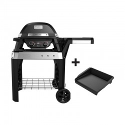 Barbecue électrique Pulse 2000 sur chariot + plancha offerte de la marque Weber