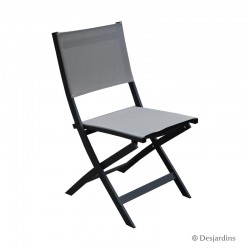 Chaise pliante Edimbourg - Gris de la marque DESJARDINS