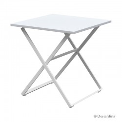 Table Edimbourg 70 x 70 cm - Blanc de la marque Desjardins