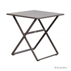 Table Edimbourg 70 x 70 cm - Taupe de la marque Desjardins