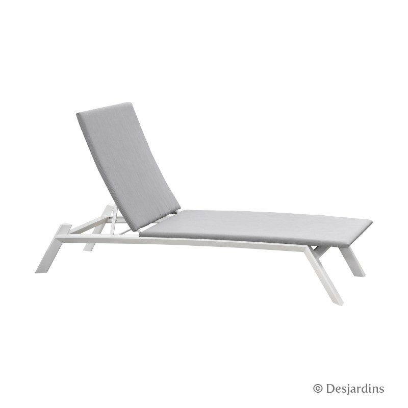 Bain de soleil Norwich - Blanc/gris de la marque Desjardins Bain de soleil Norwich - Blanc/gris de la marque Desjardins
