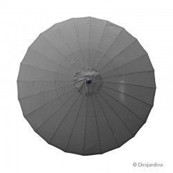 Parasol rond Zen - Gris -...