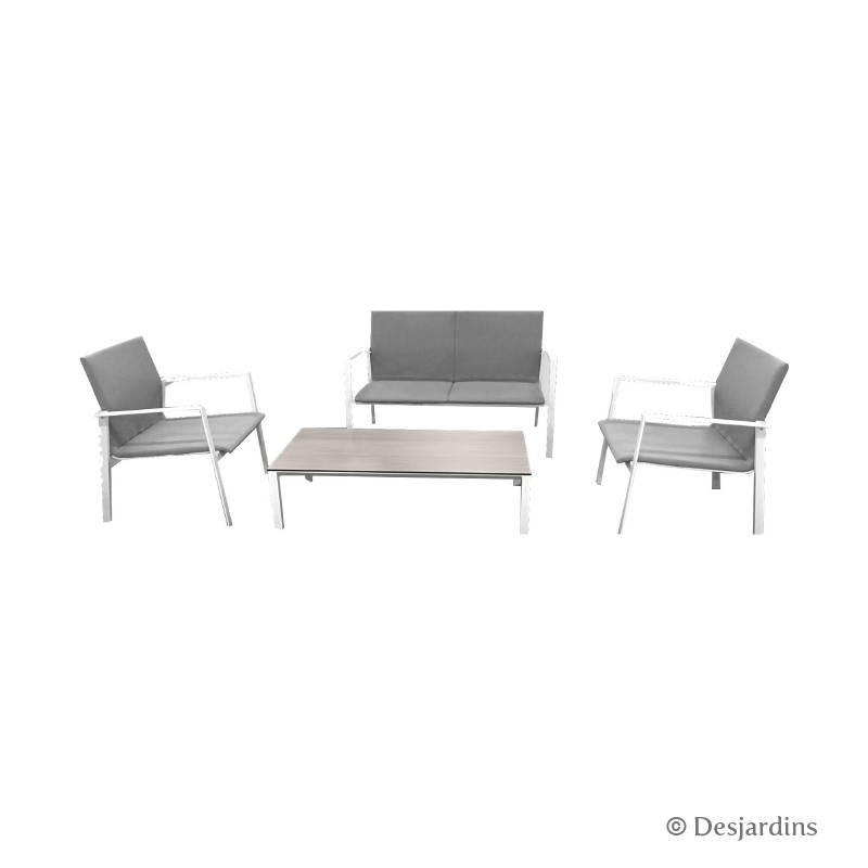 Ensemble Glasgow - Blanc/gris de la marque Desjardins Ensemble Glasgow - Blanc/gris de la marque Desjardins