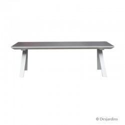 Table Liverpool 240/350x100 blanche - Desjardins