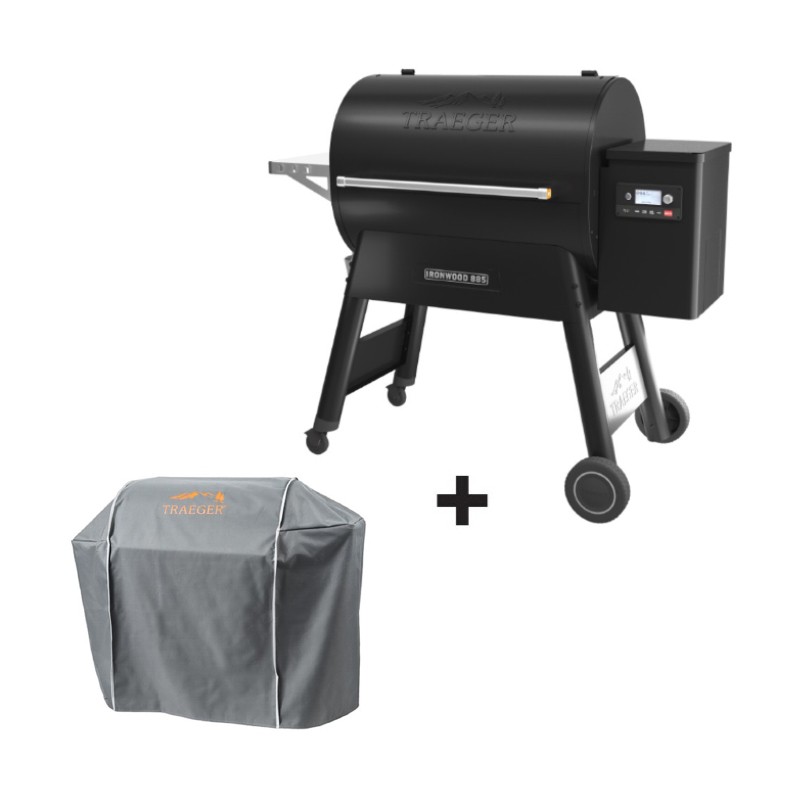 Barbecue à pellets Ironwood 885 noir + housse offerte de la marque Traeger Barbecue à pellets Ironwood 885 noir + housse offerte de la marque Traeger