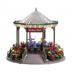 Kiosque Holiday Garden Green Bandstand de la marque Lemax