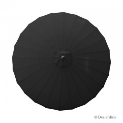 Parasol rond Zen - Noir -...