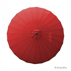 Parasol rond Zen - Rouge -...