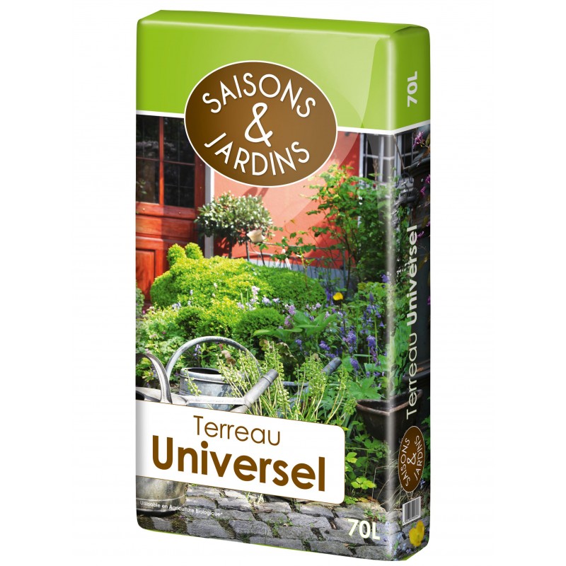 Terreau universel 70l - Saisons et Jardins 