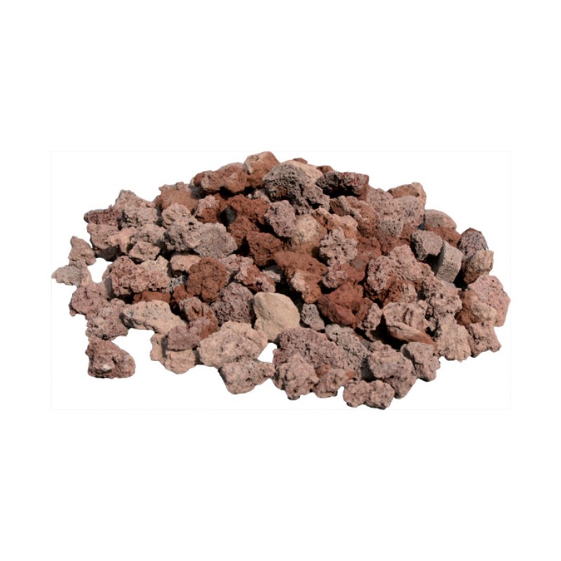 Pouzzolane rouge calibre 7/15 - filet de 15 kg - Aquiter 