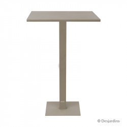 Table haute Bristol taupe -...