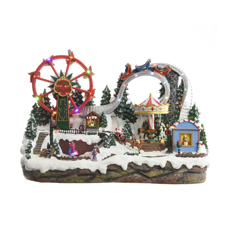 FETE FORAINE LUMINEUSE ET ANIMEE 33X54X36 - LUMINEO 