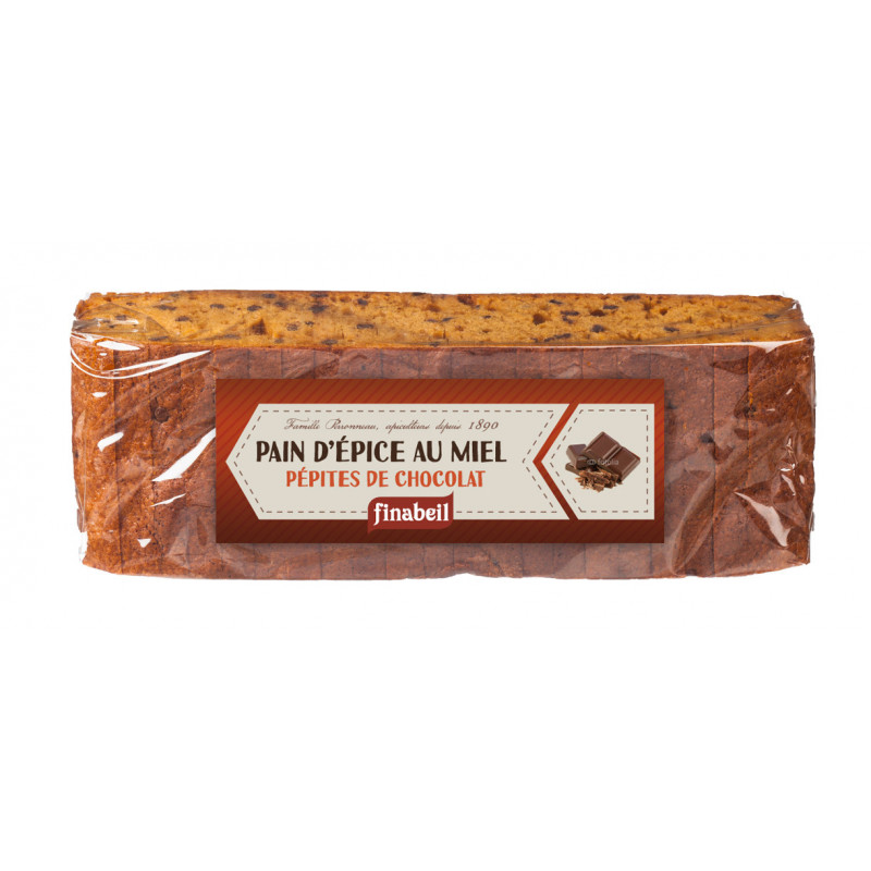 Pain d'épice tranché pépites de chocolat 300g - FINABEIL 